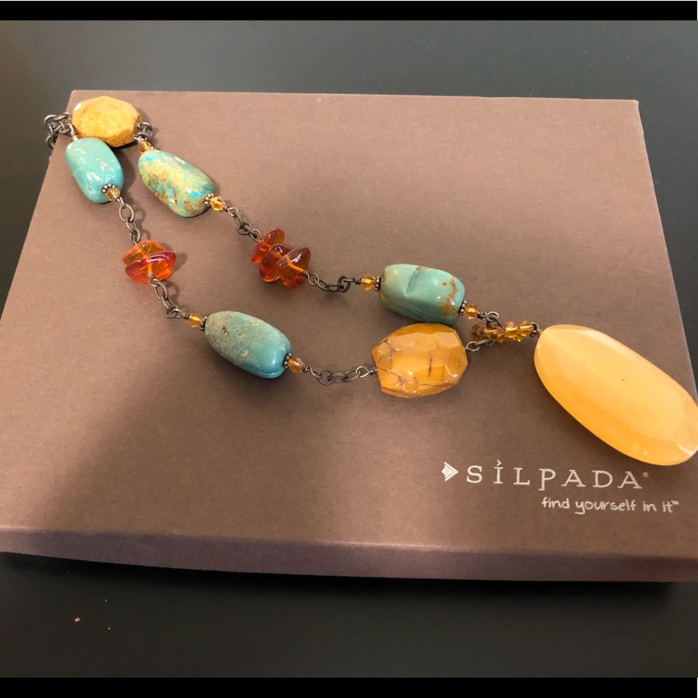 Silpada Sterling Silver Turquoise Necklace retired